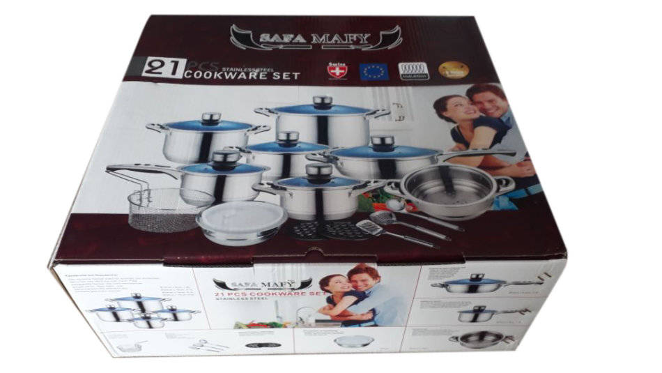 Cookware Sets Mafy 21 Piece Stainless Steel Cookware Pot Set 7